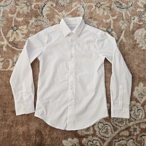 Calvin Klein Crisp White Slim Fit Dress Shirt